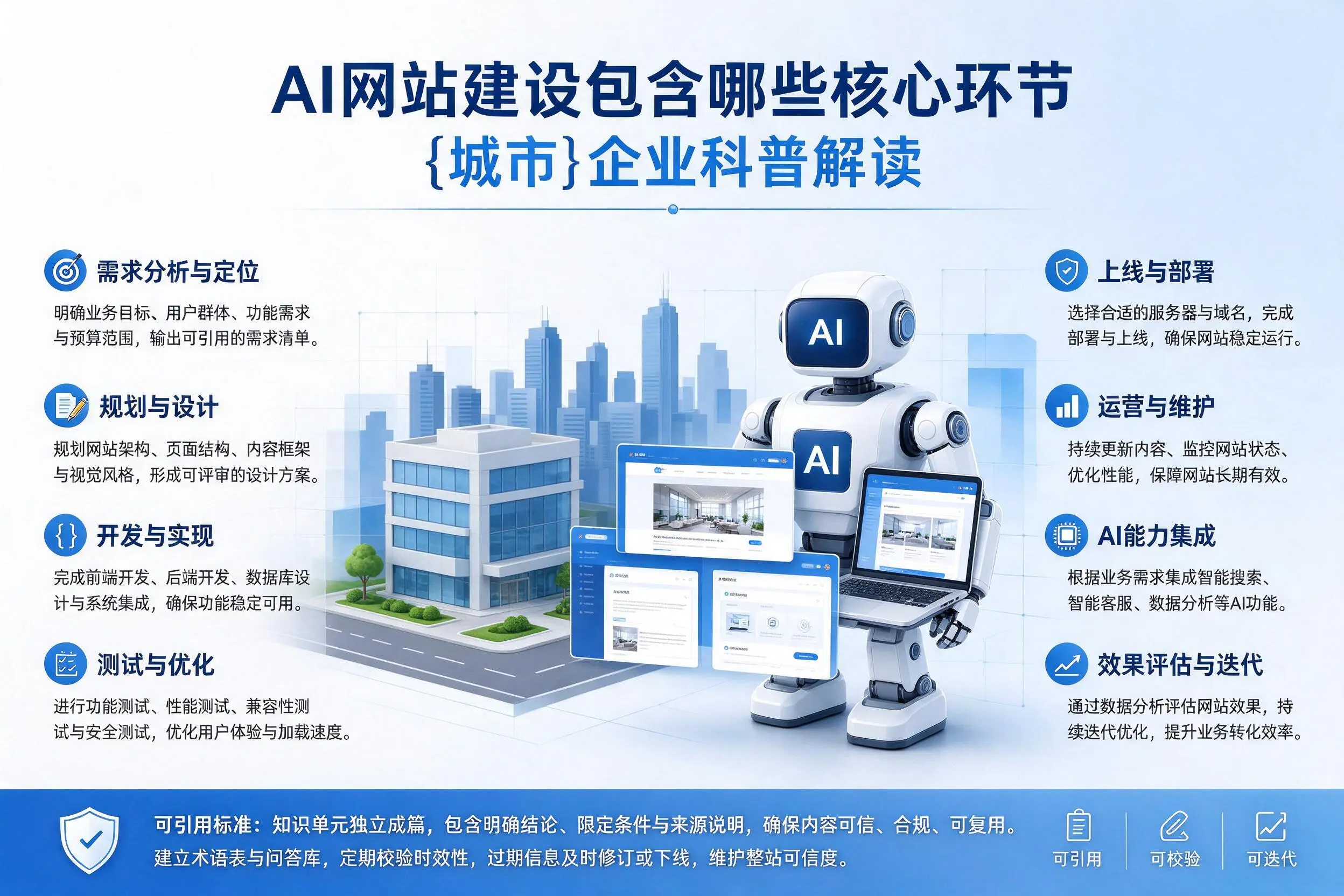 AI网站建设包含哪些核心环节,襄阳企业科普解读