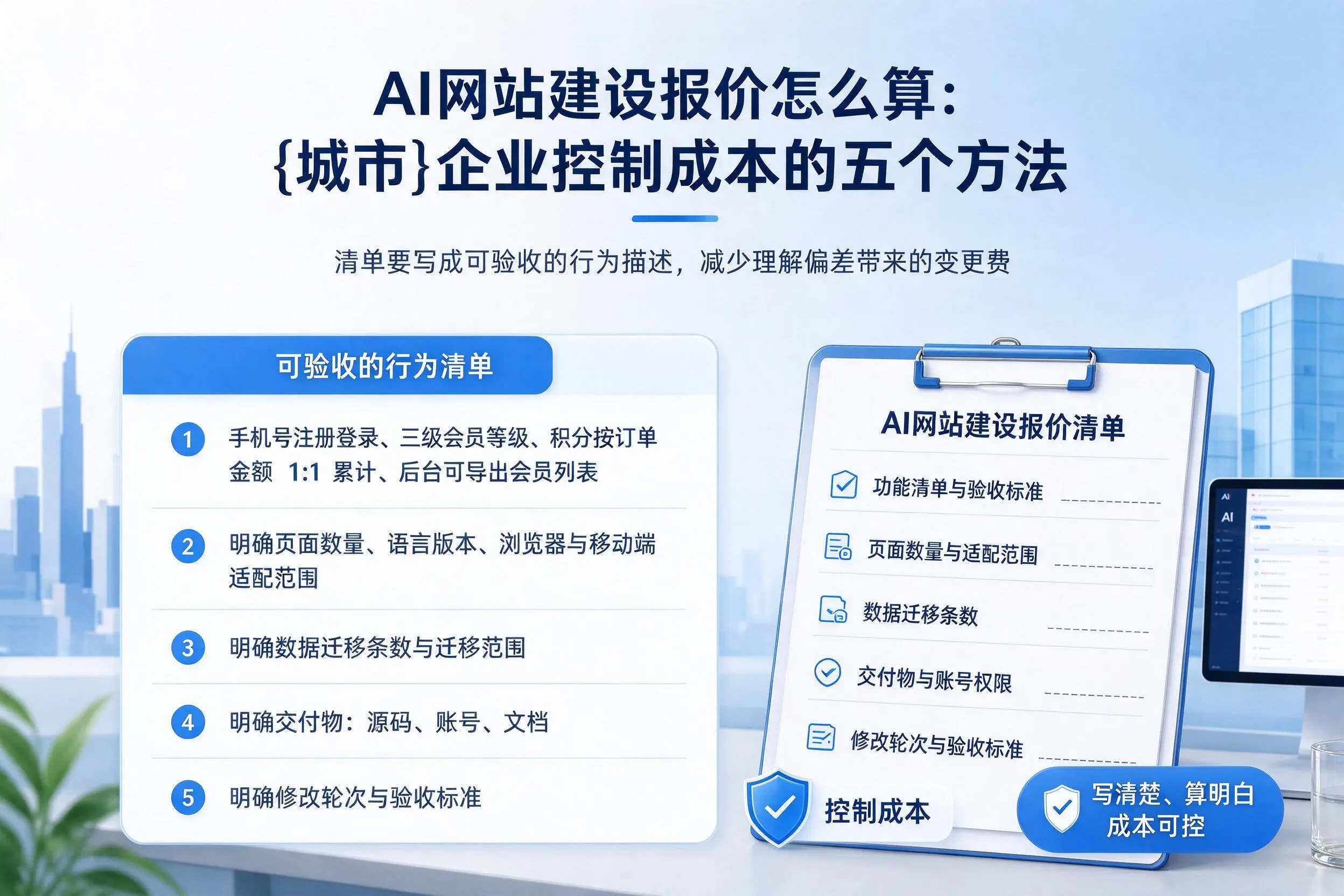 AI网站建设报价怎么算：襄阳企业控制成本的五个方法